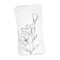 White with Silver Antique Floral Paper Dinner Napkins (600 Napkins)